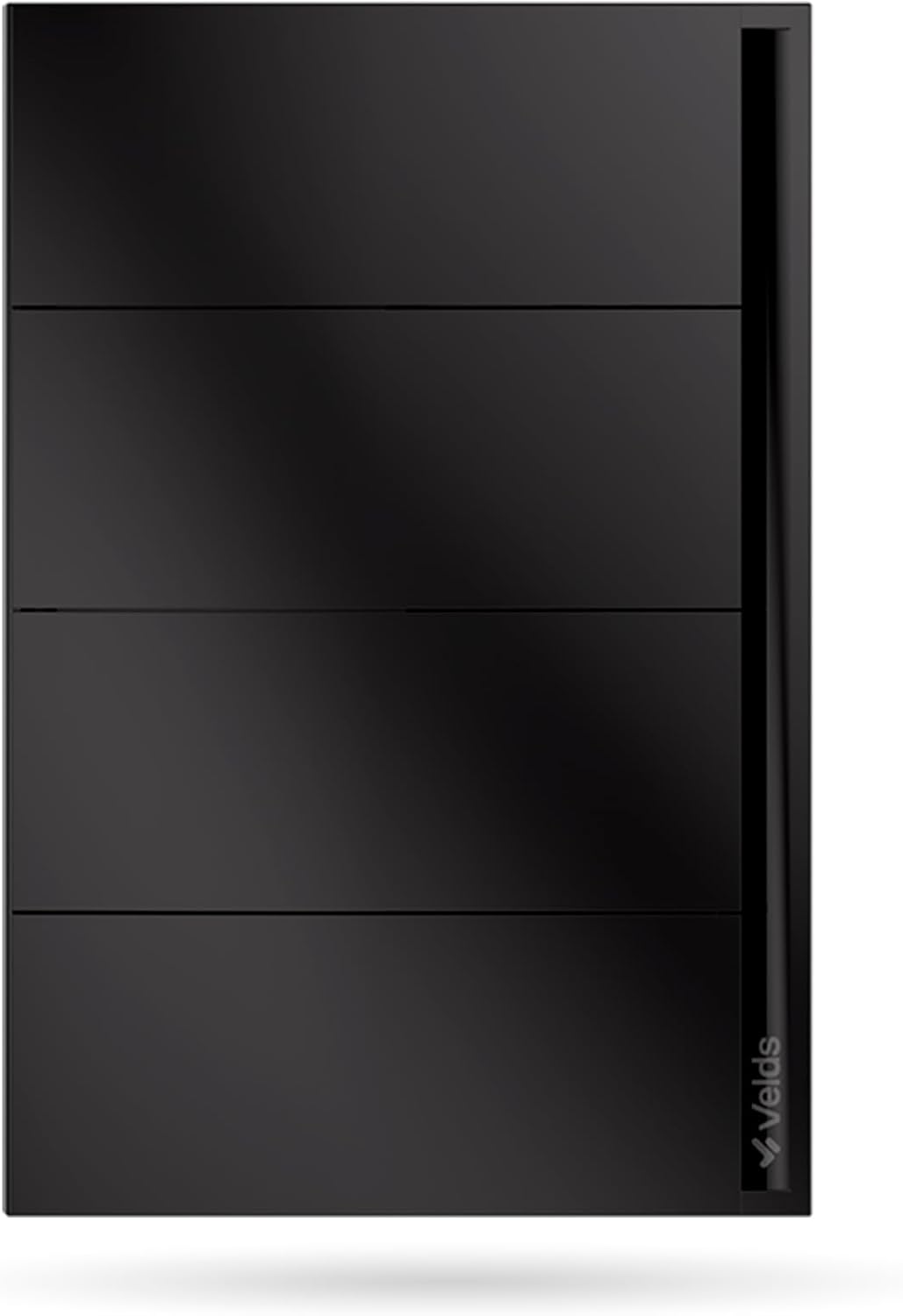 Interruptor Inteligente Wi-Fi Velds, 4 Botões Físicos, Controle por App, Compatível com Alexa e Google Assistente, Bluetooth LE, Bivolt 10A, Preto
