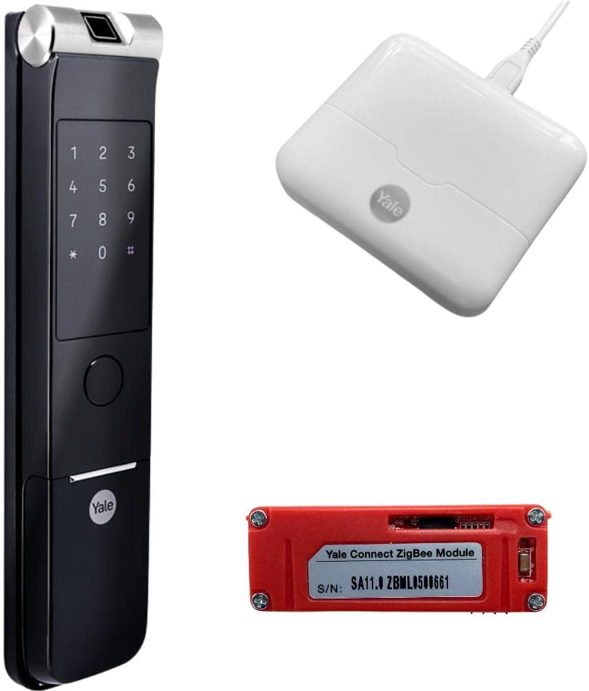 Fechadura Digital YMF 40A RL abre com Biometria e Senha - Trinco Rolete