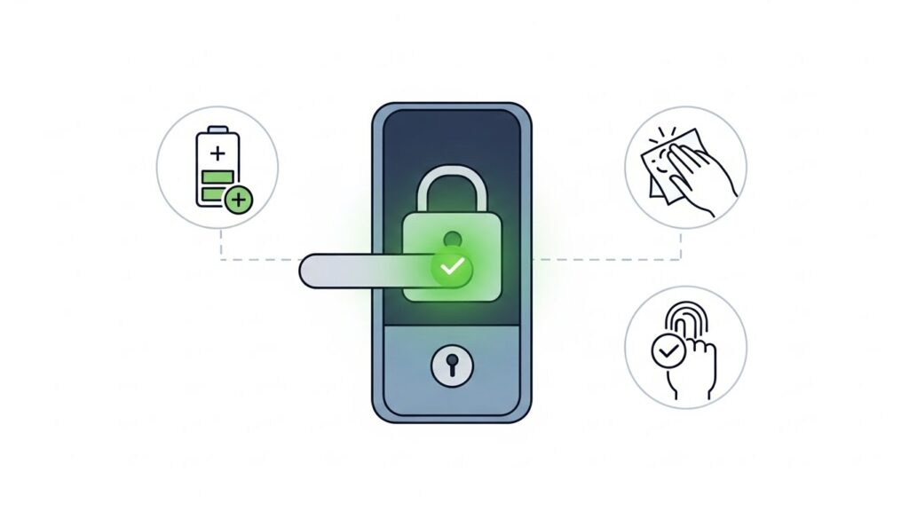 Passo a passo para resolver falha de biometria em fechadura digital
