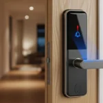 Fechadura digital apitando sem parar instalada em porta residencial