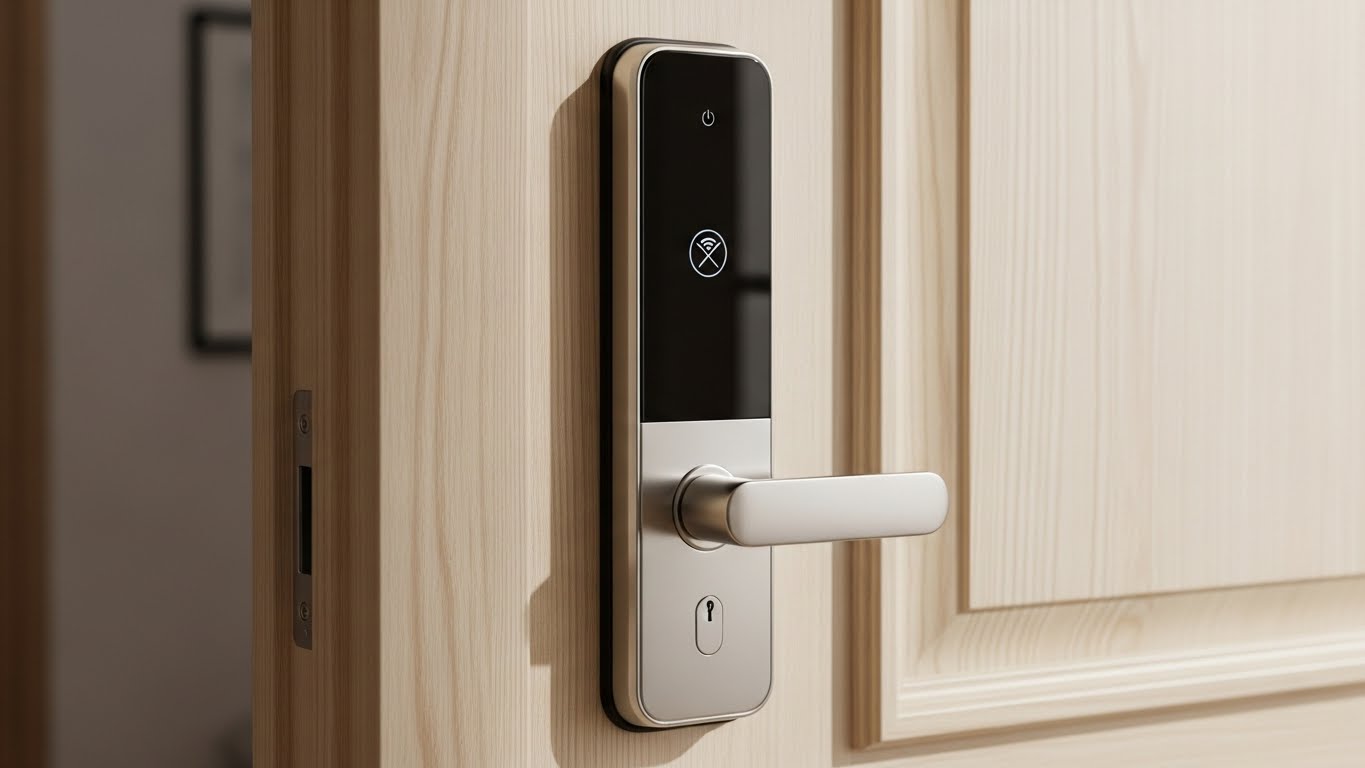 Fechadura digital não conecta no Wi-Fi instalada em porta residencial