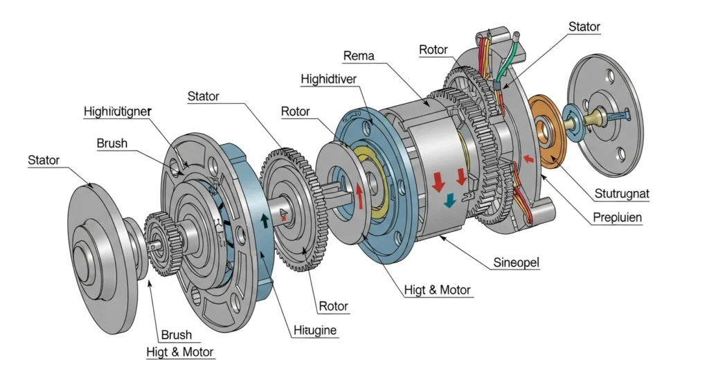 motor interno da fechadura digital explicado
