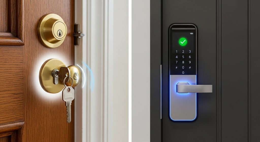 fechadura digital vs fechadura tradicional