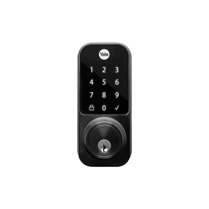 Fechadura Digital YDD 120 Preta com Senha e Chave | Yale